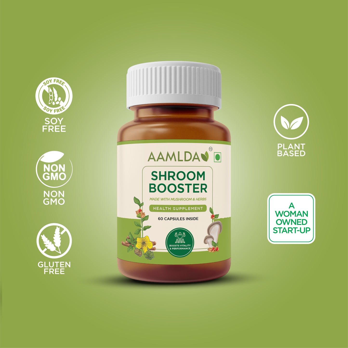 SHROOM BOOSTER -MADE WITH MUSHROOM & HERBS