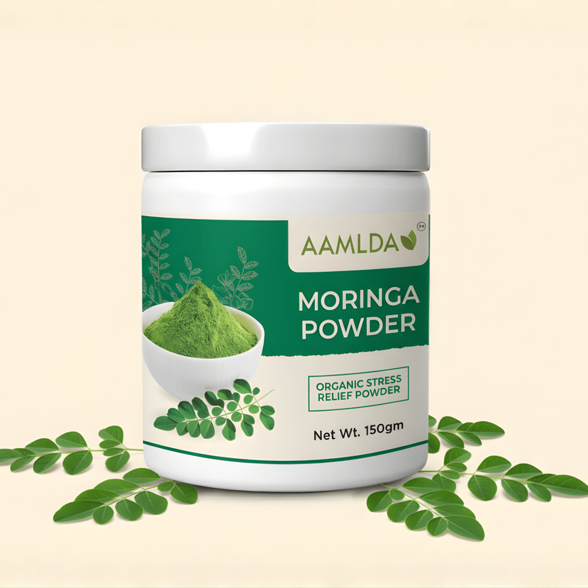 MORINGA POWDER - NUTRIENT DENSE POWDER FOR CLEAR SKIN - Aamlda
