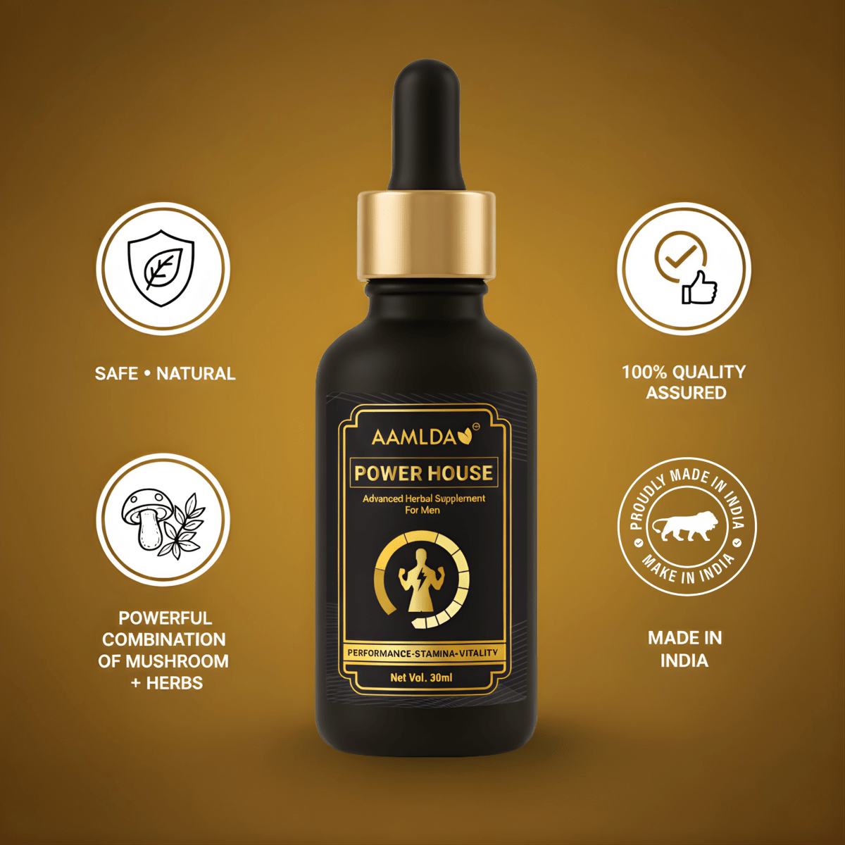 POWER HOUSE - HERBAL SUPPLEMENT FOR MENS HEALTH - Aamlda